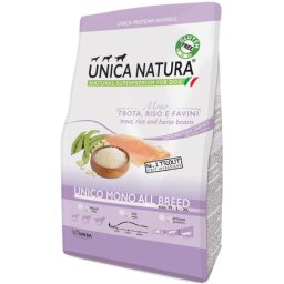 Unica Natura Unico Mono All Breed Trout - Pisztrángos szárazeledel közepes- és nagytestű kutyáknak (2 x 12 kg) 24kg