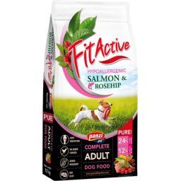 FitActive Pure Hypoallergenic Salmon & Rosehip (2 x 12 kg) 24kg