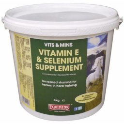 Equimins Vitamin E & Selenium Supplement - Étrendkiegészítő por lovaknak 3 kg