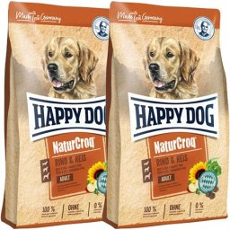Happy Dog NaturCroq Rind & Reis (2 x 15 kg) 30kg