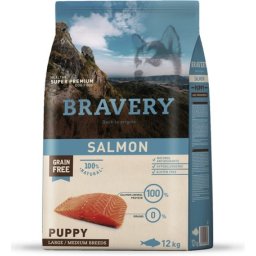 Bravery Dog Puppy Medium/Large Grain Free Salmon 12kg