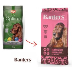 Visán Banters Dog Senior & Light (2 x 15 kg) 30kg