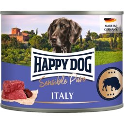 Happy Dog Pur Italy - Bivalyhúsos konzerv (24 x 200 g) 4.8kg