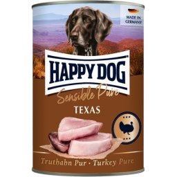 Happy Dog Pur Texas - Pulykahúsos konzerv (24 x 400 g) 9.6kg