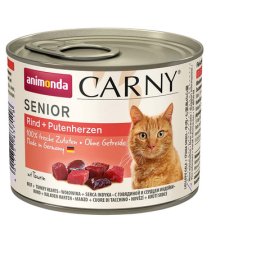Animonda Carny Senior marhás és pulykaszíves konzerv idős macskáknak (24 x 200 g) 4.8kg