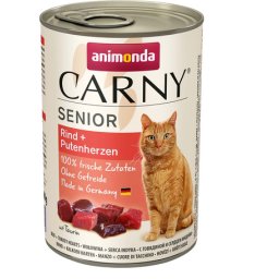 Animonda Carny Senior marhás és pulykaszíves konzerv idős macskáknak (24 x 400 g) 9.6kg