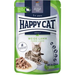 Happy Cat Meat in Sauce Weide-Lamm l Alutasakos eledel bárányhússal macskáknak (40 x 85 g) 3.4kg