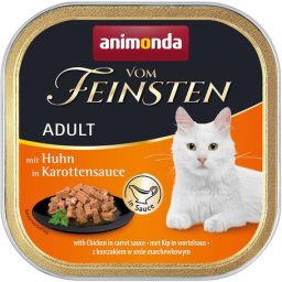 Animonda Vom Feinsten Gourmet csirkés, marhás és sárgarépás alutálkás macskaeledel (64 x 100 g) 6.4kg