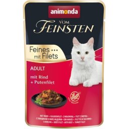 Animonda Vom Feinsten Feines mit Filets marhás és pulkyafilés macskaeledel alutasakbna (54 x 85 g) 4.59kg