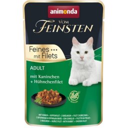 Animonda Vom Feinsten Feines mit Filets nyulas és csirkefilés macskaeledel alutasakban (54 x 85 g) 4.59kg