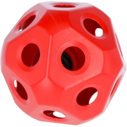 Kerbl HeuBoy szénaetető játéklabda lovaknak (Piros | Átmérő: 40 cm | 19 db adagolónyílás)