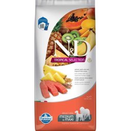 N&D Tropical Selection Dog Adult Medium/Maxi Salmon (2 x 10 kg) 20kg