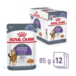 Royal Canin Appetite Control Care - Zselés nedves táp felnőtt macskák részére az étvágy szabályozásának segítésére (24 x 85 g) 2.04kg