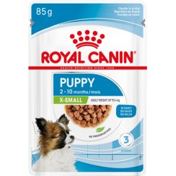 Royal Canin X-small Puppy - Nedves táp kistestű kölyök kutya részére (48 x 85 g) 4.08kg