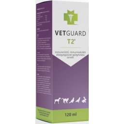 Vetguard T2 Immunerősítő cseppek kutyáknak, macskáknak, kisállatoknak és díszmadaraknak 120 ml