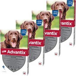 Advantix Spot On kutyáknak (4 darab | 25-40 kg | L | 4 ml / pietta)