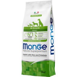 Monge Speciality Line Dog Adult Monoprotein Rabbit with Rice & Potatoes (2 x 15 kg) 30kg