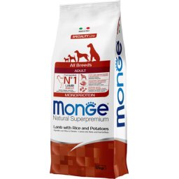Monge Speciality Line Dog Adult Monoprotein Lamb with Rice & Potatoes 15kg