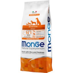 Monge Speciality Line Dog Adult Monoprotein Duck with Rice & Potatoes (2 x 15 kg) 30kg