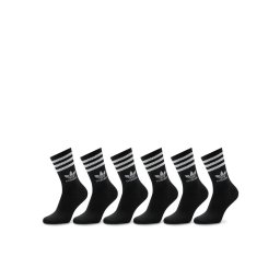adidas 6 pár hosszú szárú unisex zokni JE1829 Fekete