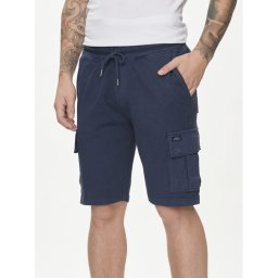 Blend Szövet rövidnadrág 20716745 Sötétkék Regular Fit