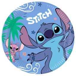 Lilo és Stitch, A csillagkutya papírtányér, party tányér 8 DARABOS, 23 cm FSC Nr1