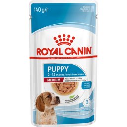 Royal Canin Medium Puppy - Nedves táp közepes testű kölyök kutya részére (20 x 140 g) 2.8kg