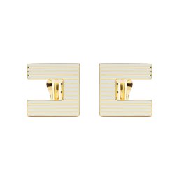 Elisabetta Franchi Fülbevaló OR-28K-46E2-V150 Fehér