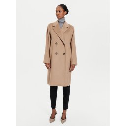 Weekend Max Mara Gyapjú kabát Zum 2425016052 Barna Regular Fit