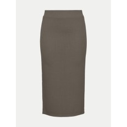 Pieces Ceruzaszoknya 17101527 Barna Slim Fit