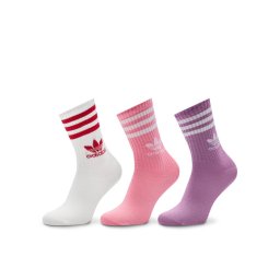 adidas 3 pár női bokazokni Mid Cut Crew IX7510 Rózsaszín