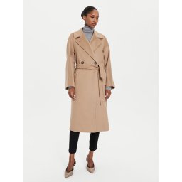 Weekend Max Mara Gyapjú kabát Resina 2425016092 Bézs Regular Fit