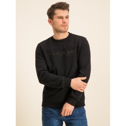 Diesel Pulóver S-Cory 00S4EZ 0IAEG Fekete Regular Fit