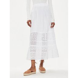 United Colors Of Benetton Trapéz szoknya 49HSD003N Fehér Regular Fit