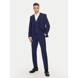 Boss Öltöny H-Huge 50521724 Sötétkék Slim Fit