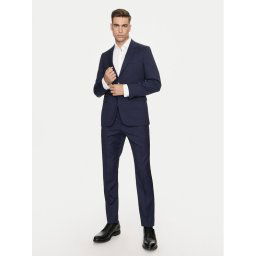 Boss Öltöny H-Houston 50518120 Sötétkék Slim Fit