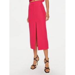 Patrizia Pepe Midi szoknya 8G0422 A454 M513 Rózsaszín Regular Fit