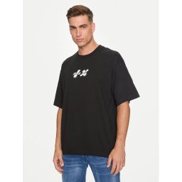 Replay Póló MMG330.000.23454 Fekete Oversize