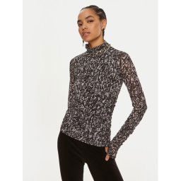 Patrizia Pepe Blúz 8M1621 J221-YA19 Fekete Slim Fit