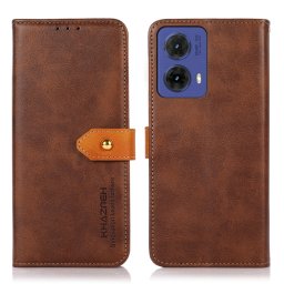 KHAZNEH DUAL-SZÍN Pénztárcahuzat Motorola Moto-hoz G85 5G barna