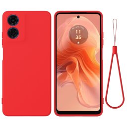 RUBBER Védőburkolat Motorola Moto-hoz E14 piros