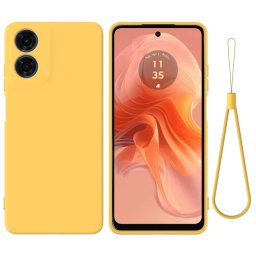 RUBBER Védőburkolat Motorola Moto E14-hez sárga