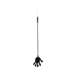 Rimba – Kéz alakú szilikon lovaglópálca - 40cm (fekete)