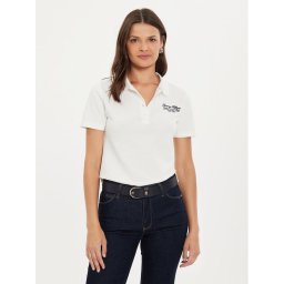 Tommy Hilfiger Pólóing Script WW0WW43624 Ekru Slim Fit