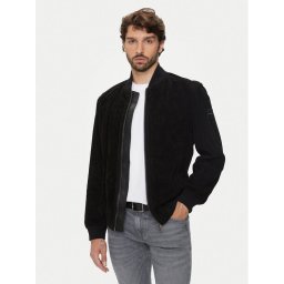 Boss Bőrkabát Joflag 50519197 Fekete Regular Fit