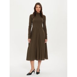 Tommy Hilfiger Kötött ruha WW0WW44176 Barna Regular Fit