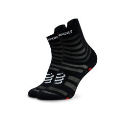 Compressport Unisex Magasszárú Zokni Pro Racing Socks V4.0 Ultralight Run High XU00050B Fekete