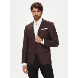 Boss Zakó H-Hutson-224 50521645 Bordó Slim Fit