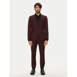 Boss Öltöny H-Houston 50518120 Bordó Slim Fit