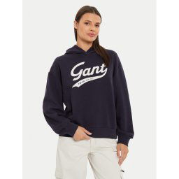 Gant Pulóver 4200489 Sötétkék Loose Fit